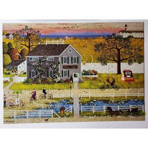Buffalo Wysocki NANTUCKET FLOWER SHOP Jigsaw Puzzle 300 large pieces COMPLETE